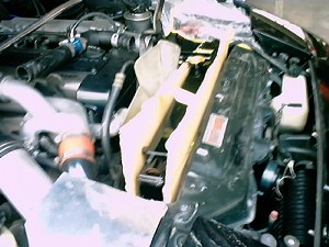 ウイングラジエター工房製 銅3層ラジエター取付