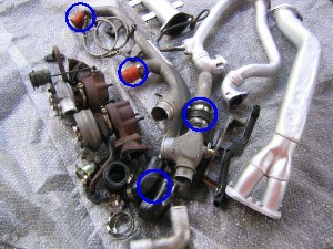 jzx90等1jzツインターボ用タービンオイルリターンホース